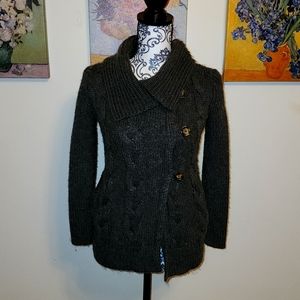 Gap kids girls sz 10 grey cardigan button up sweater